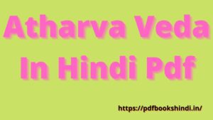 Atharva Veda In Hindi Pdf