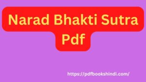 Narad Bhakti Sutra Pdf