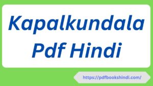 Kapalkundala Pdf Hindi