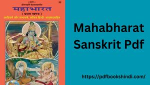 Mahabharat Sanskrit Pdf