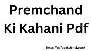 Premchand Ki Kahani Pdf