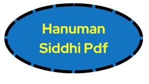 Hanuman Siddhi Pdf