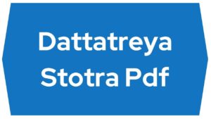 Dattatreya Stotra Pdf
