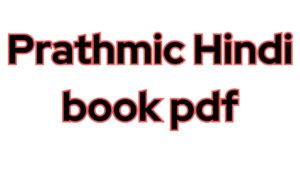 Prathmic Hindi book pdf