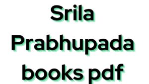 Srila Prabhupada books pdf