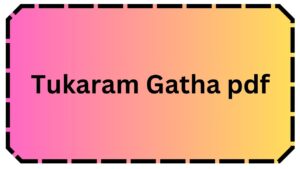 Tukaram Gatha pdf