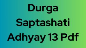 Durga Saptashati Adhyay 13 Pdf