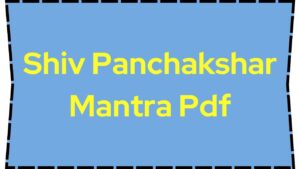 Shiv Panchakshar Mantra Pdf