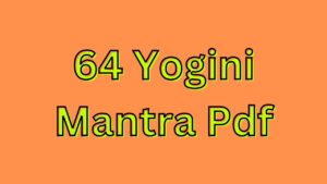 64 Yogini Mantra Pdf