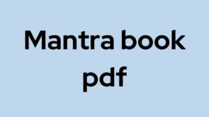 Mantra book pdf